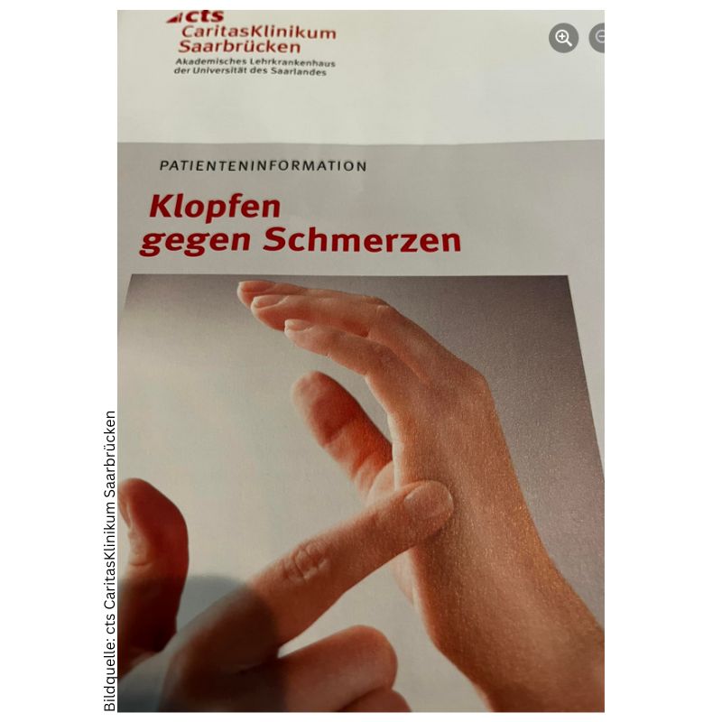 ebook Klopfen bei Schmerzen - Bildmaterial vom cts caritasklinikum Saaarbrücken